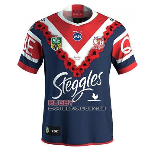 Camiseta Sydney Roosters Rugby 2018-19 Conmemorative